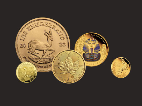 Goldmünzen: Diverse Anlagemünzen aus Gold